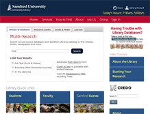 Tablet Screenshot of library.samford.edu